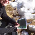 Checking the Trek Route using an Airphoto