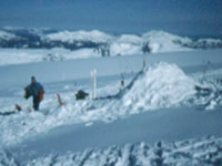 Igloo building on an Icefield