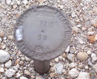 Dominion Survey of Canada Benchmark in the Rocky Mountains