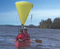 Canoe Sailing in the Canadian Shield