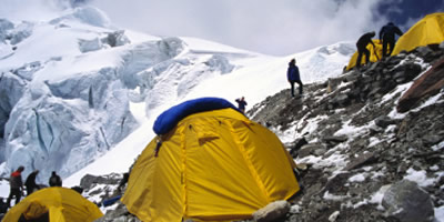 A Mountain Spike Camp A Mountain Spike Camp