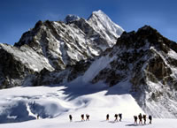 Mountain Area ready for an Igloo