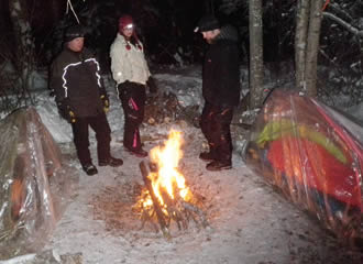 Supershelter survival Camp at Sundown