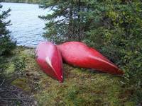 Canoes stored till morning