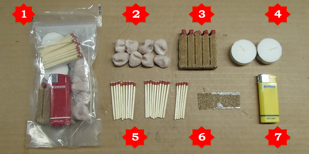 Survival Kit on a String Layout