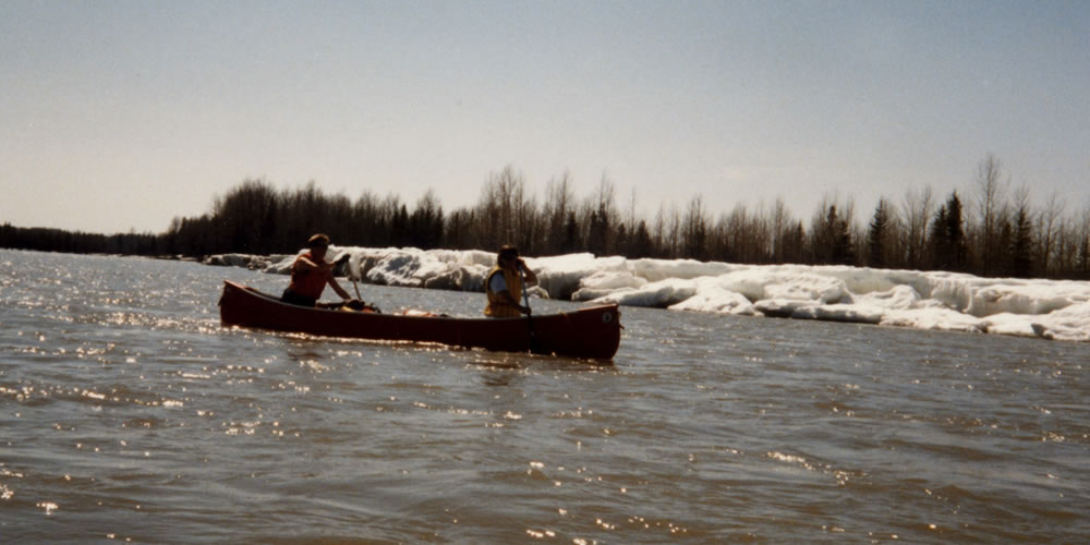 Canoeing by Ice on Day 2