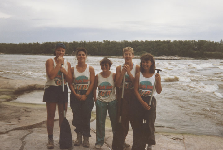 Beside on of the Rapids on the Winnipeg River