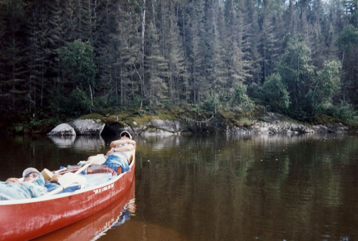 Relaxing in Quetico Provincial Park