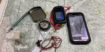 Using Map, GPS & Phone together for wilderness navigation