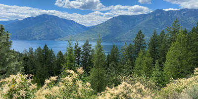 Interior BC Mountains and Lake