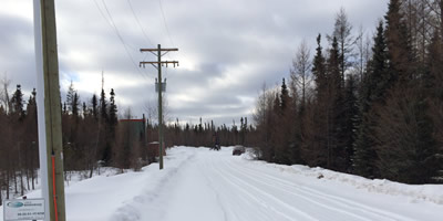 End of a Wilderness Service Road